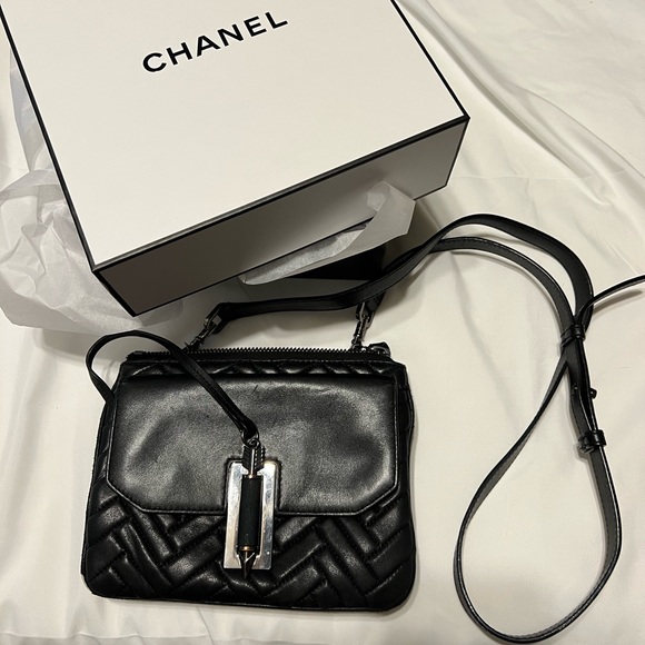 Mackage Handbags - !!!SOLD. Mackage Black Chevron Quilted Lambskin purse